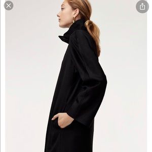 Aritzia Brody Wool Coat Black